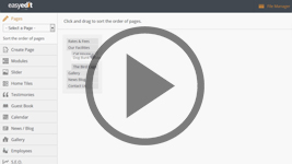 How to sort the order of pages